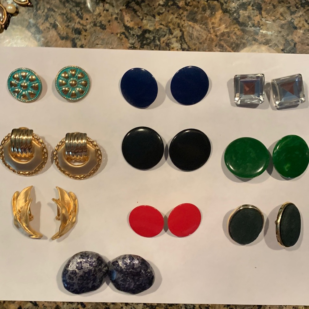 Clip Earrings 10 pair